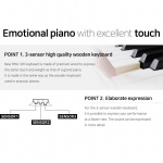 Dynatone Digital Piano SLP-360-WH