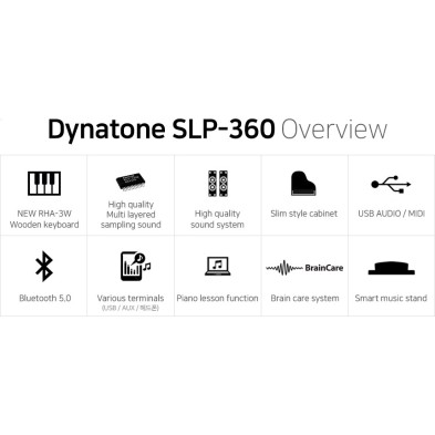 Digitālās klavieres Dynatone SLP-360-RW Digitālās klavieres Dynatone SLP-360-RW
