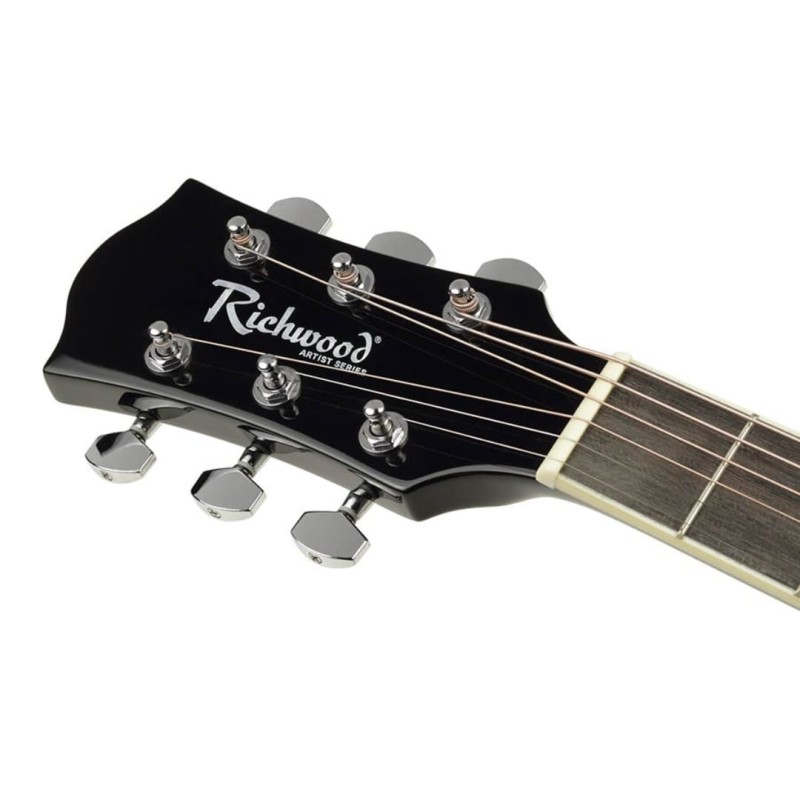Akustiskā ģitāra Richwood RD-12L-BK (kreiļiem) Akustiskā ģitāra Richwood RD-12L-BK (kreiļiem)