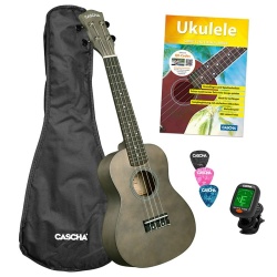 Koncerta ukuleles komplekts Cascha CUC2101S Black