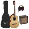 Klasiskās ģitāras komplekts Cort AC120CE-NAT-Set Klasiskās ģitāras komplekts Cort AC120CE-NAT-Set