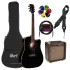 Akustiskās ģitāras komplekts Cort AD880CE-BK-Set
