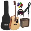 Cort Acoustic Guitar Set AD880CE-NS-Set