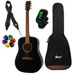 Cort Acoustic Guitar Kit AD810 BKS-SET