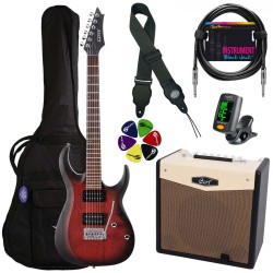 Elektriskās ģitāras komplekts Cort X100-OPBB-Set