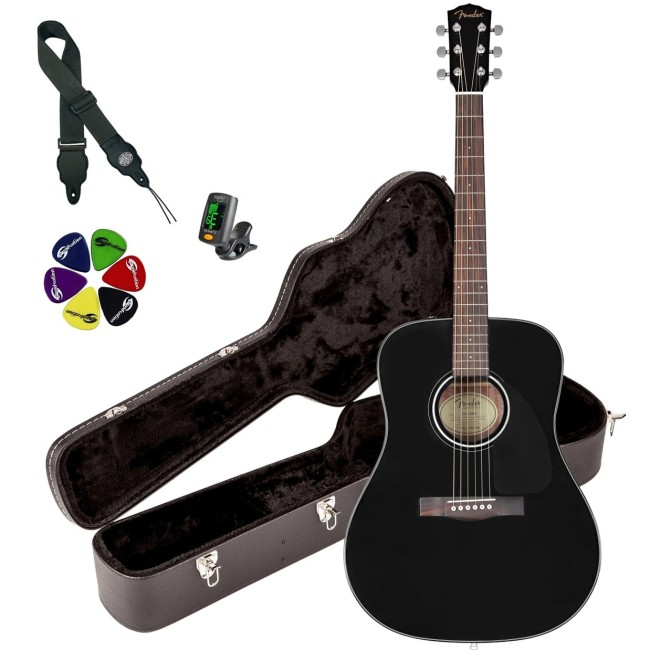 Akustiskā ģitāra Fender CD-60-BLK V3 Akustiskā ģitāra Fender CD-60-BLK V3