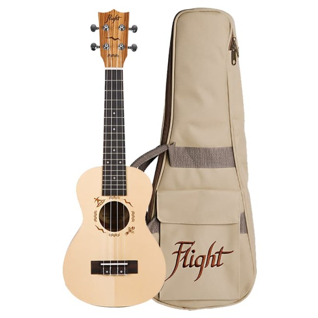 Koncerta ukulele Flight DUC-525-SP-ZEB