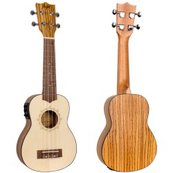 Soprāna elektro-akustiskā ukulele Flight DUS-320EQ-SP-ZEB Soprāna elektro-akustiskā ukulele Flight DUS-320EQ-SP-ZEB