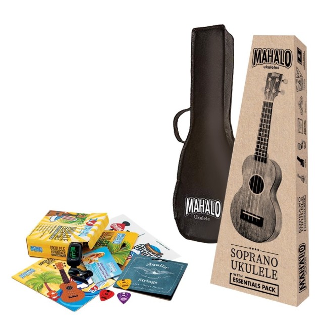 Soprāna ukuleles komplekts Mahalo MJ1-TBR-K