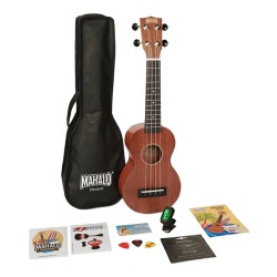 Mahalo soprano ukulele kit MJ1-TBR-K