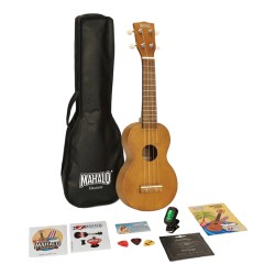 Soprāna ukuleles komplekts Mahalo MK1-TBR-K