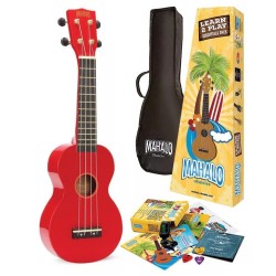 Ukulele set Mahalo MR1-RD-K