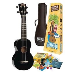 Ukulele set Mahalo MR1-BK-K