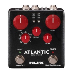 Nux Atlantic Delay & Reverb efektu pedālis NDR-5 Nux Atlantic Delay & Reverb efektu pedālis NDR-5