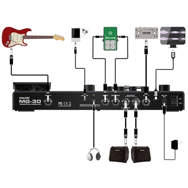 Ģitāras efektu procesors Nux MG-30