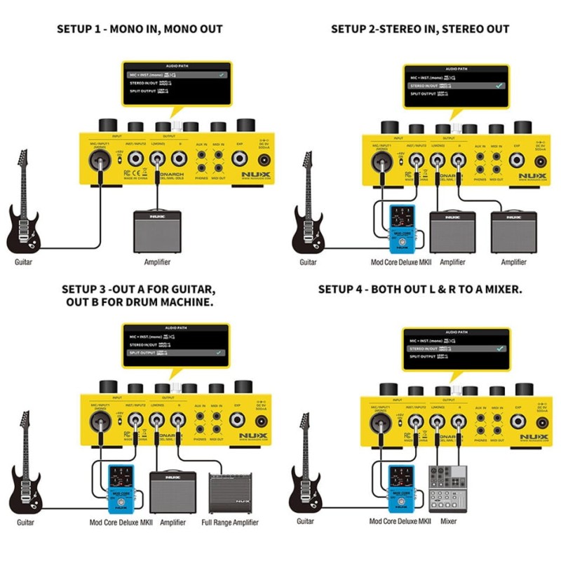 Looper pedālis Nux Dual Loop Stereo