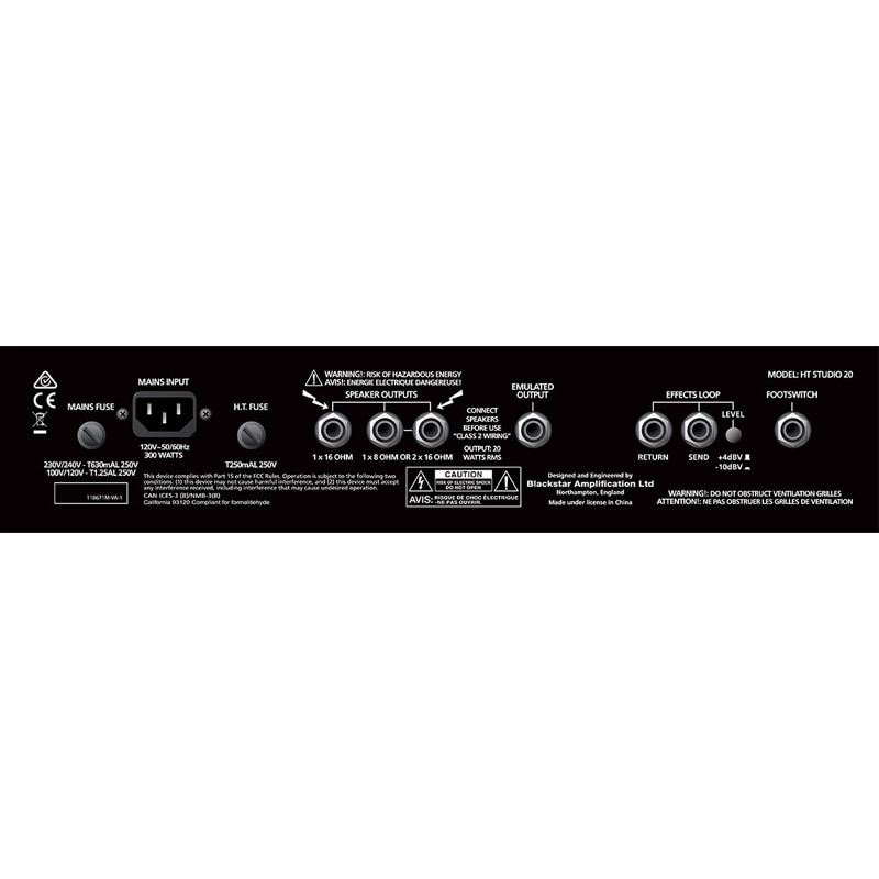Ģitāras pastiprinātājs Blackstar HT Studio 20 Combo Ģitāras pastiprinātājs Blackstar HT Studio 20 Combo