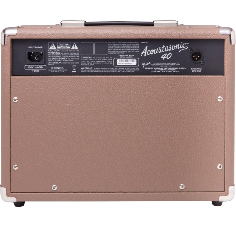 Akustiskās ģitāras pastiprinātājs Fender Acoustasonic 40 Akustiskās ģitāras pastiprinātājs Fender Acoustasonic 40