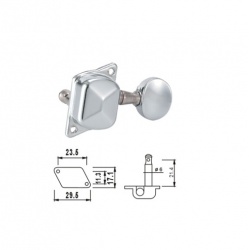 Dr.Parts machine heads for guitar AMH3003-CR