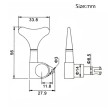 Basģitāras stīgu spriegotāji Kera Audio QFB-4P-BA (2+2)