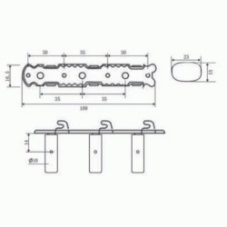 Klasiskās ģitāras stīgu novilcēji CMH0150/CR Klasiskās ģitāras stīgu novilcēji CMH0150/CR