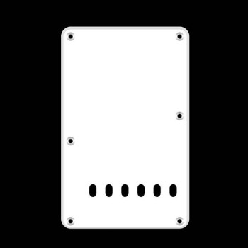 Elektriskās ģitāras aizmugurējā plate BP-113-W Elektriskās ģitāras aizmugurējā plate BP-113-W