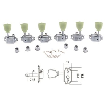 Ģitāras stīgu novilcēji Dr.Parts EMH3157-CR-L3R3 Ģitāras stīgu novilcēji Dr.Parts EMH3157-CR-L3R3