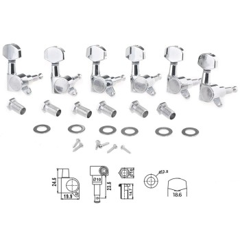 Ģitāras stīgu novilcēji Dr.Parts EMH7002-CR Ģitāras stīgu novilcēji Dr.Parts EMH7002-CR
