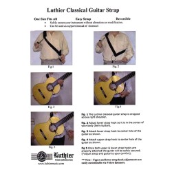 Klasiskās ģitāras siksna Luthier LUSTR-01 Klasiskās ģitāras siksna Luthier LUSTR-01