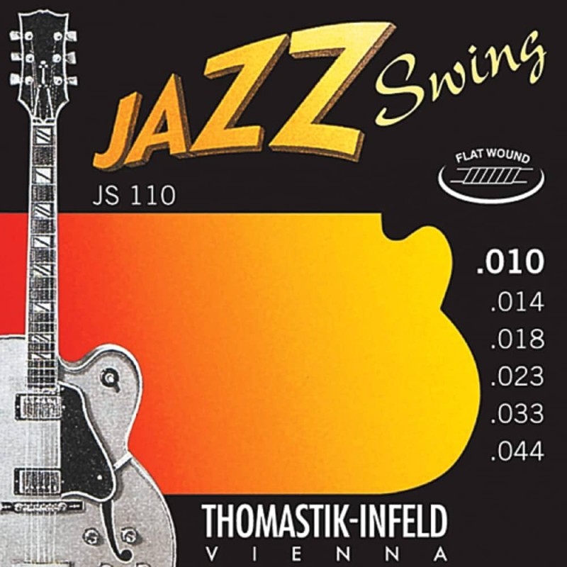 Elektriskās ģitāras stīgas Thomastik Jazz Flatwound (10-44) Elektriskās ģitāras stīgas Thomastik Jazz Flatwound (10-44)