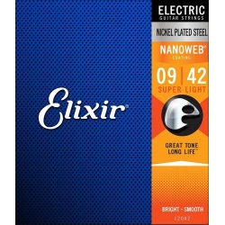 Elektriskās ģitāras stīgas Elixir Nanoweb 12002 (09-42)