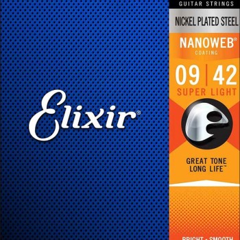 Elektriskās ģitāras stīgas Elixir Nanoweb 12002 (09-42)