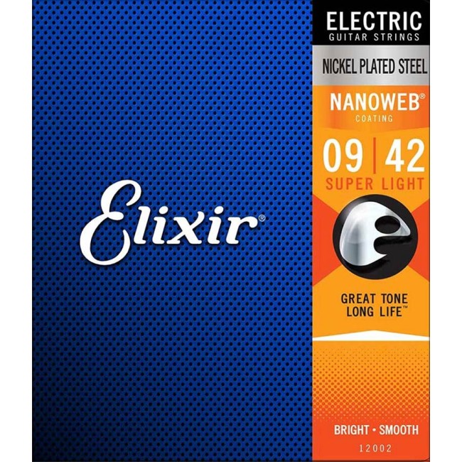 Elektriskās ģitāras stīgas Elixir Nanoweb 12002 (09-42)