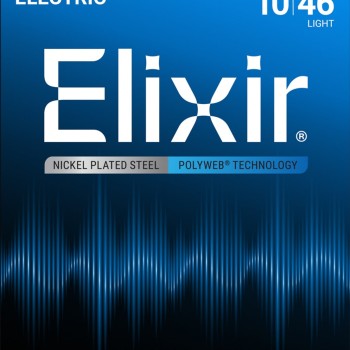 Elektriskās ģitāras stīgas Elixir Polyweb 12050 (10-46)