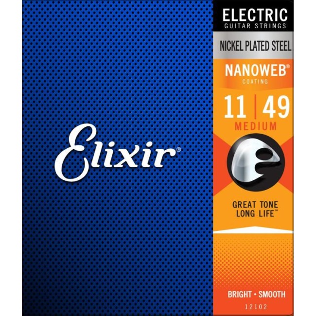 Elektriskās ģitāras stīgas Elixir Nanoweb 12102 (11-49)