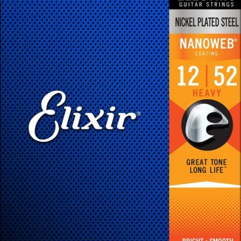 Elektriskās ģitāras stīgas Elixir Nanoweb 12152 (12-52) Elektriskās ģitāras stīgas Elixir Nanoweb 12152 (12-52)