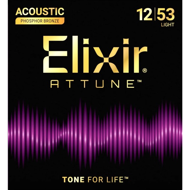 Akustiskās ģitāras stīgas Elixir Attune 21052 (12-53)