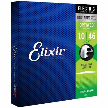 Elektriskās ģitāras stīgas Elixir Optiweb 19052 (10-46) Elektriskās ģitāras stīgas Elixir Optiweb 19052 (10-46)