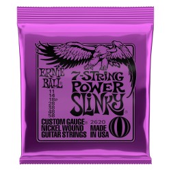 7-stīgu elektriskās ģitāras stīgas Ernie Ball 2620 (11-58)