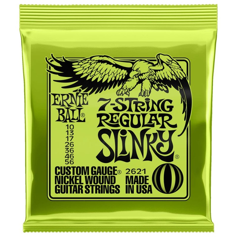 7-stīgu elektriskās ģitāras stīgas Ernie Ball 2621 (10-56) 7-stīgu elektriskās ģitāras stīgas Ernie Ball 2621 (10-56)