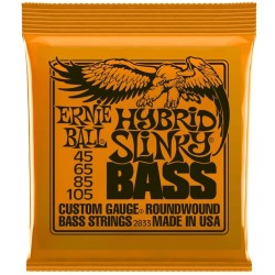 Basģitāras stīgas Ernie Ball 2833 (45-105)