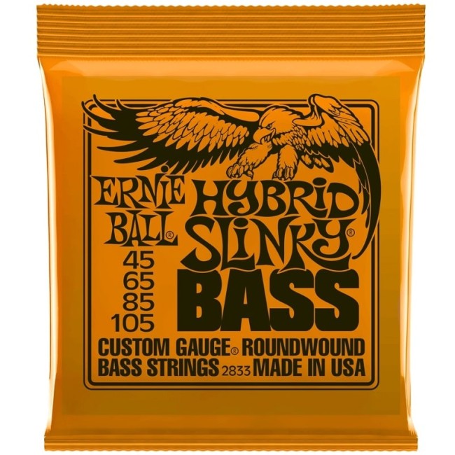 Basģitāras stīgas Ernie Ball 2833 (45-105)