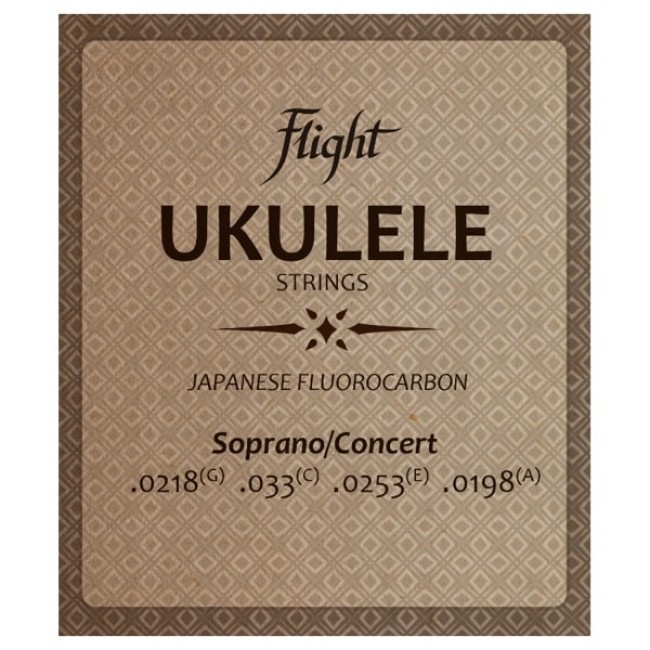 Soprāna/koncerta ukuleles stīgas Flight FUSSC-100
