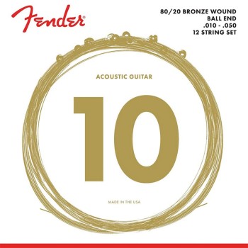12-stīgu ģitāras stīgas Fender F-70-12 (10-50) 12-stīgu ģitāras stīgas Fender F-70-12 (10-50)
