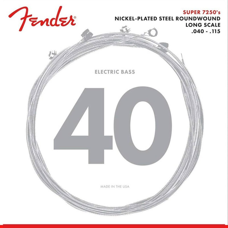 5-stīgu basģitāras stīgas Fender Super F-72505L (40-115) 5-stīgu basģitāras stīgas Fender Super F-72505L (40-115)