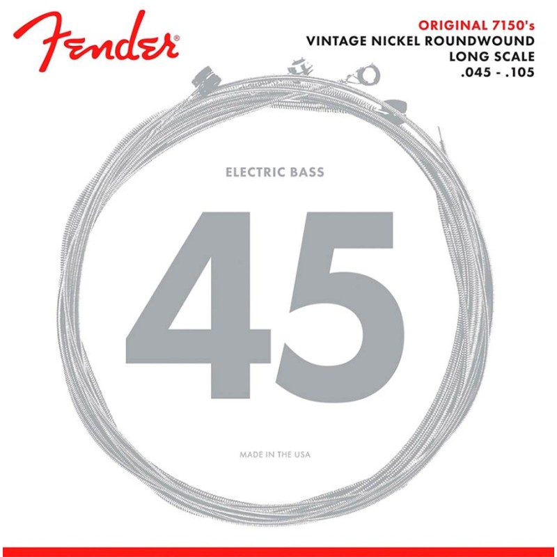 Basģitāras stīgas Fender F-7150M (45-105) Basģitāras stīgas Fender F-7150M (45-105)
