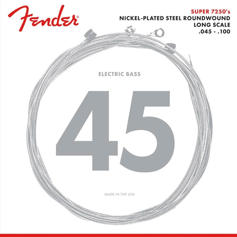 Basģitāras stīgas Fender F-7250ML (45-100) Basģitāras stīgas Fender F-7250ML (45-100)