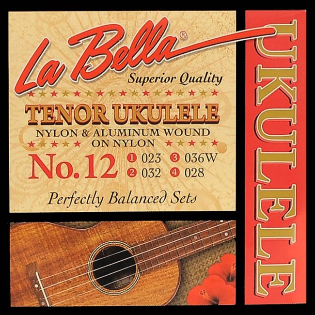 Tenora ukuleles stīgas La Bella L-12