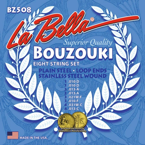 La Bella Bouzouki string set BZ508