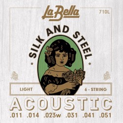 La Bella Silk & Steel string set acoustic 710L (11-51)